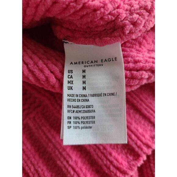 American Eagle Outfitters Pullover Sweater Womens Medium Pink Kint‎ Long Sleeve - Picture 4 of 6